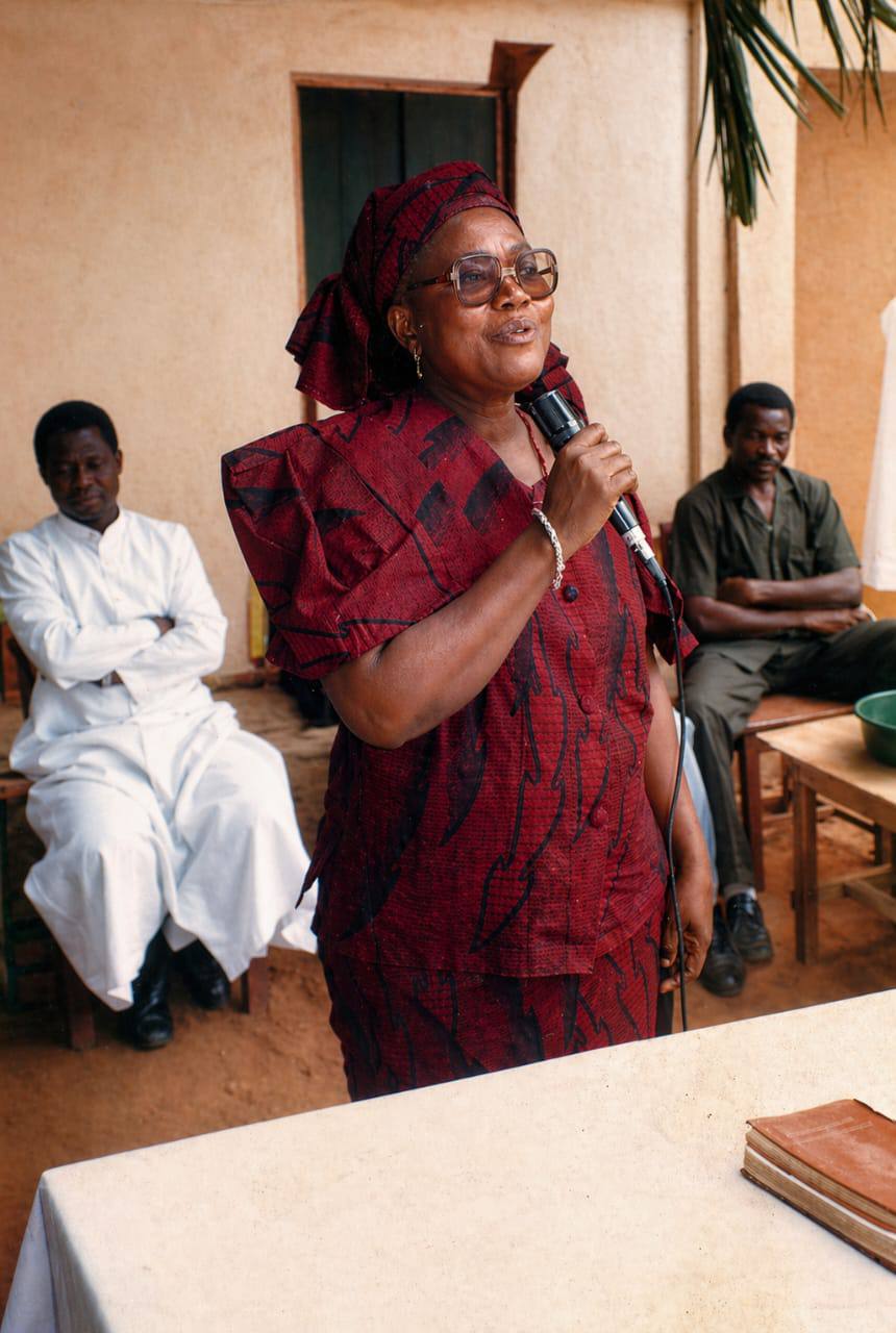 Madam Degbato-Senaye speaking